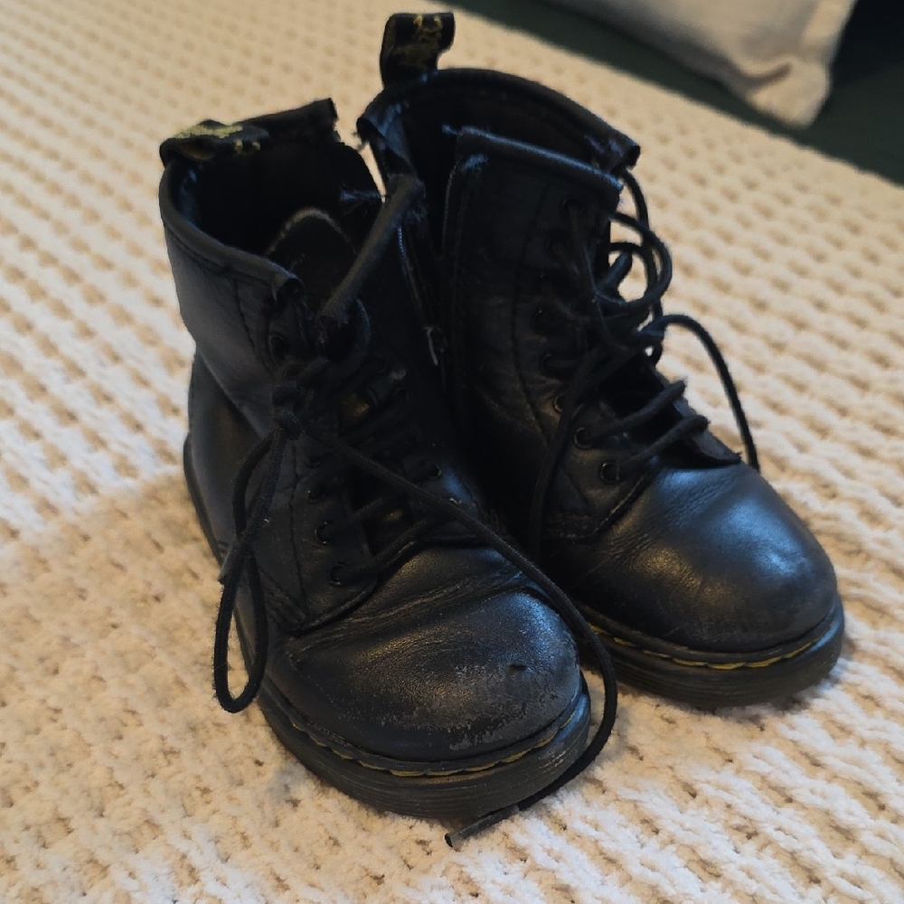 Classic Black Kids Dr. Martens Boots